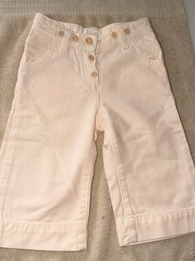 Chloe Light Pink Button-Front Kids Jeans